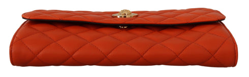 Versace Red Nappa Leather Medusa Evening Bag